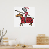 Poster Jousting Knight (Cuisine)
