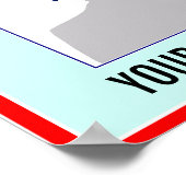 Poster: Jouw naam & Foto op het Hoesje van Magazin Poster (Hoek)