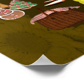 Poster Jouw naam keukenvoedsel (Hoek)