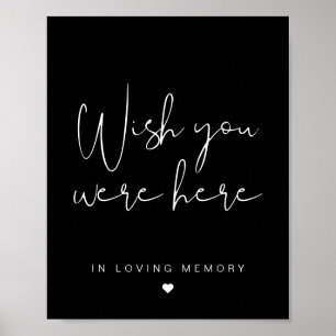 Poster JOVI Black Wish You Were signe biseauté