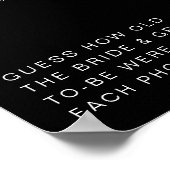 Poster JOVI Edgy Black Modern L'Âge De Leur Signe (Coin)