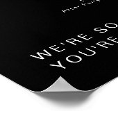 Poster JOVI Edgy Black Modern Mariage - Chronologie (Coin)