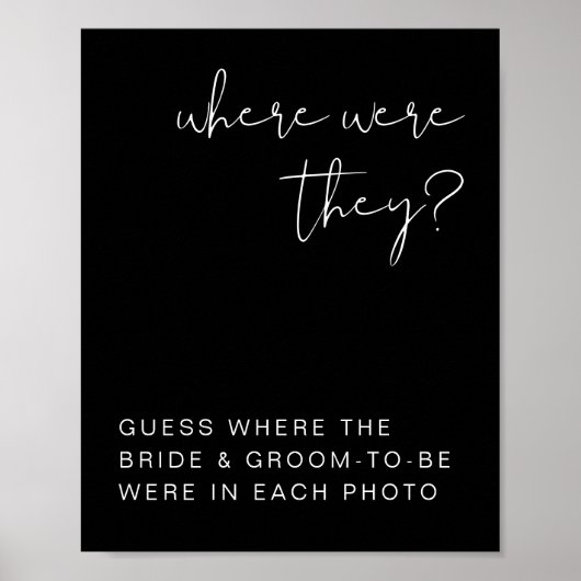 Poster JOVI Edgy Black Modern Où Étaient-Ils Signés (Devant)