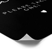 Poster JOVI Edgy Black S'il vous plaît prenez un Mariage  (Coin)