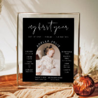 JOVI Moderne noir blanc photo première année jalon