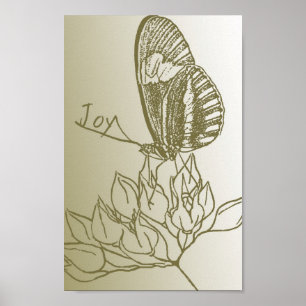 Poster Joy Butterfly