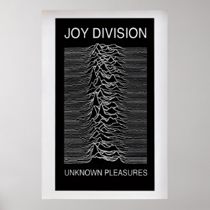 Poster Joy Division, Unknown Pleasures  Album Vintage
