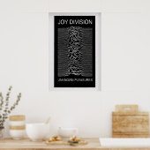Poster Joy Division, Unknown Pleasures Album Vintage (Cuisine)