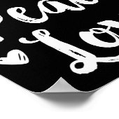 Poster Joy Peace Love Red Brushed Script Womens Holiday  (Coin)