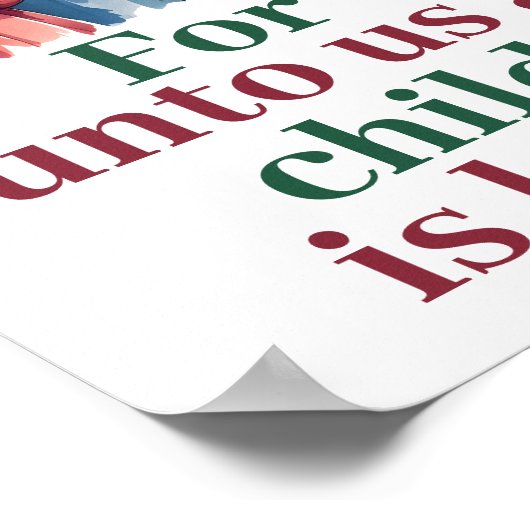 Poster Joy to the World Christian Nursery Wall Art print (Coin)