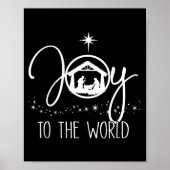 Poster Joy To The World Jesus Christian Nativity Scence C (Devant)