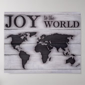Poster Joy to the World Map Imprimer (Devant)