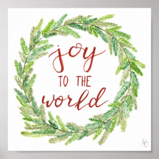 Poster Joy To The World Print (Devant)