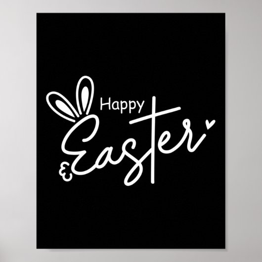 Poster Joyeuse Croix de Pâques Lapin de Pâques 1 (Devant)