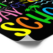 Poster Joyeuse Dernière Journée D'Enseignant Diplôme D'Ét (Coin)