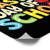 Poster Joyeuse Dernière Journée D'Enseignant Enfants Garç (Coin)