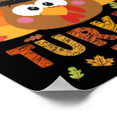 Poster Joyeuse fête de la Turquie 2024 Automne automne Fa (Coin)