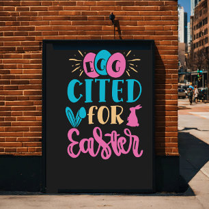 Poster Joyeuse fête de Pâques - Oeuf Lover