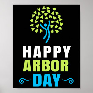 Poster Joyeuse Fête des Arbor Crise De l'environnement Ac