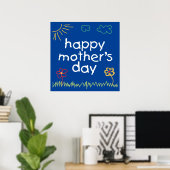 Poster Joyeuse fête des Mères 5 (Bureau à domicile)