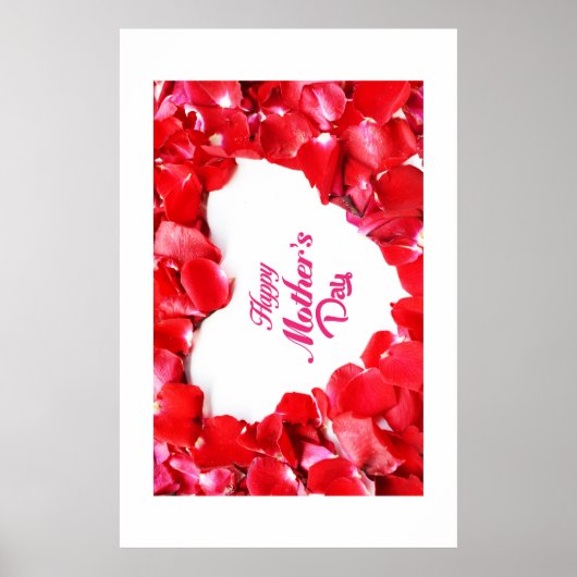 Poster Joyeuse fête des Mères florale (Devant)