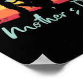 Poster Joyeuse Fête des Mères Mère et Enfant Thème (Coin)