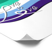Poster Joyeuse Fierté ! Drapeau Gay Géant (Coin)