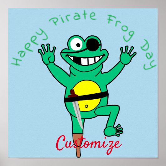Poster Joyeuse grenouille pirate Jour Thunder_Cove (Devant)
