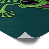 Poster Joyeuse grenouille verte (Coin)