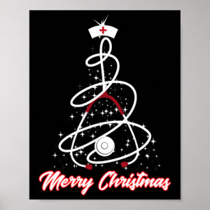 Poster Joyeuse infirmière de Noël Chemise Yuletide Pratic