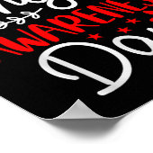 Poster Joyeuse Journée de sensibilisation unique - Drôle  (Coin)