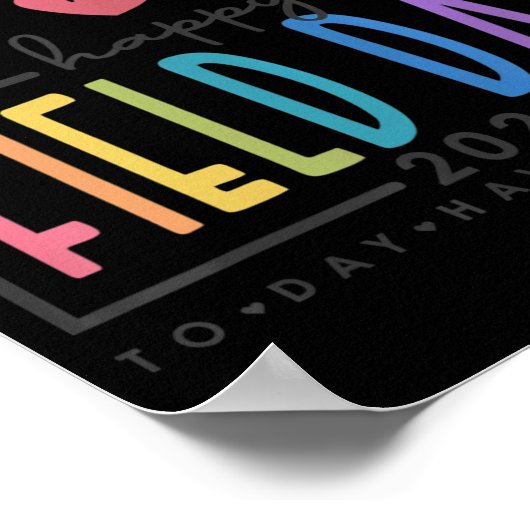 Poster Joyeuse journée de terrain 2022 arc-en-ciel amusan (Coin)