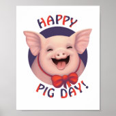 Poster Joyeuse journée du cochon ! (Devant)