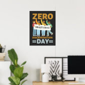 Poster Joyeuse Journée zéro discrimination, égalité des g (Bureau à domicile)