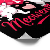 Poster Joyeuse Meowentine Saint Valentin Drôle Mignon Amo (Coin)