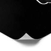 Poster Joyeuse Moo Année Funny Cow Pun Dark BG (Coin)