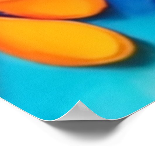 Poster Joyeuse peinture florale (Coin)