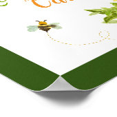 Poster Joyeuse retraite Florale Jaune Tournesol (Coin)