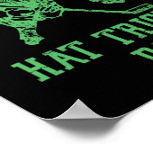 Poster Joyeuse Saint Chapeau Tours Jour Drôle St Patrick' (Coin)