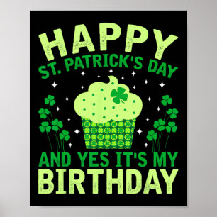Poster Joyeuse Saint-Patrick Anniversaire Saint-Paddy Fem