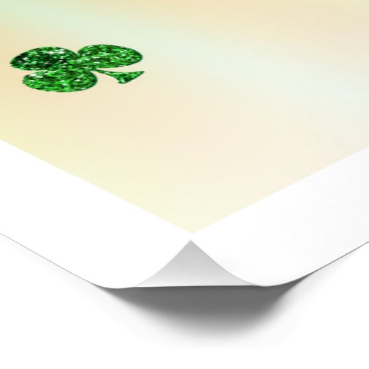 Poster Joyeuse Saint Patrick avec des habits (Coin)