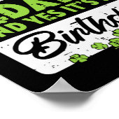 Poster Joyeuse Saint-Patrick et oui c'est mon anniversair (Coin)