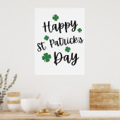 Poster Joyeuse Saint-Patrick – Fête Irlandaise festive (Cuisine)