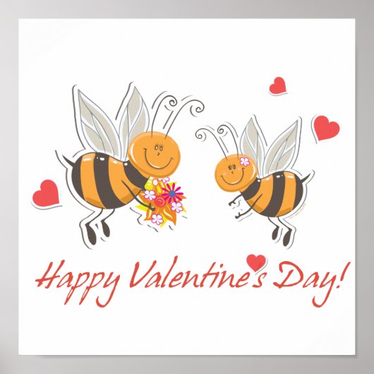 Poster Joyeuse Saint-Valentin (Devant)