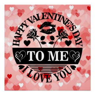 Poster Joyeuse Saint-Valentin à moi je t'aime-58771