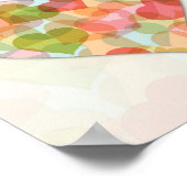 Poster Joyeuse Saint Valentin aux coeurs colorés (Coin)