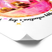 Poster Joyeuse Saint-Valentin Drôle Coquette Boule Disco (Coin)