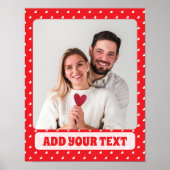 Poster Joyeuse Saint-Valentin Moderne Motif d'Amour (Devant)