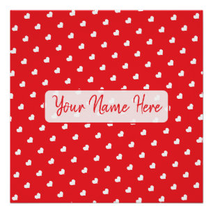 Poster Joyeuse Saint-Valentin Moderne Motif d'Amour