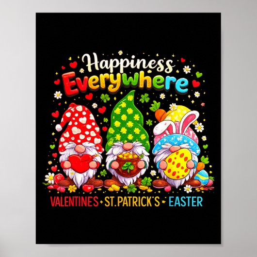 Poster Joyeuse Saint-Valentin Saint-Patrick Pâques Joyeus (Devant)
